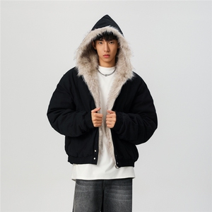 无影墙 加厚高克重毛版本长毛座山雕棉衣外套 TBMY09-P148，男装棉衣，星座1315