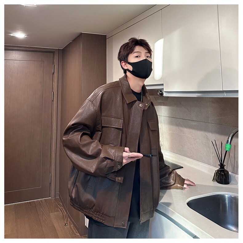 F231-P782024春季新款潮流宽松简约外套百搭休闲立领夹克男,男装夹克,星座512-6
