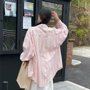 2025宽松开衫防晒新款衬衫衣女设计夏季衬衣薄款外套图片