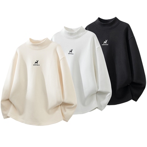 现货/半高领刺绣德绒长袖打底衫B219A-DR2503-P25/DR2503JR-P35图片
