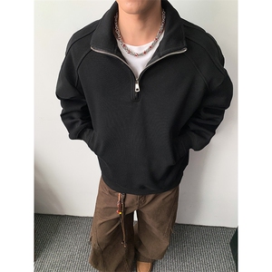 加绒银狐绒冬重磅450克设计感拉链套头立领外套AH907JR-P48图片