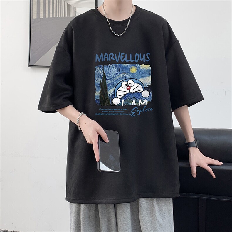 麂皮绒短袖t恤男大码半袖男  JD82391-P25图片