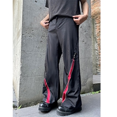 B221美式ins高街小众拼接宽松休闲登山裤冲锋裤LK23110-P65控88，男装休闲裤，电商B221