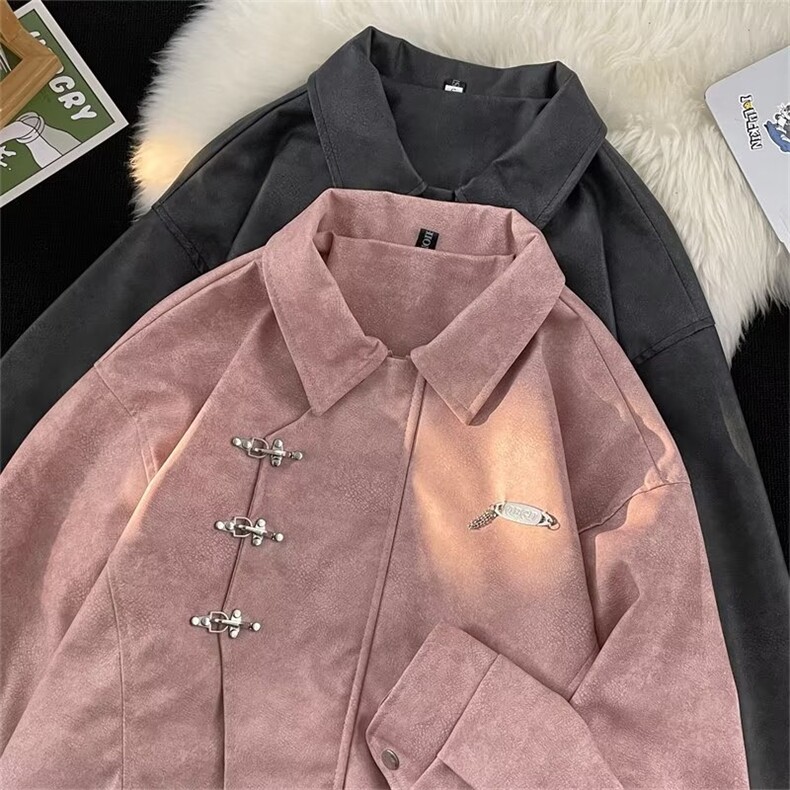 2023美式新潮秋冬设计感宽松情侣外套BW349P85，女装短外套，星座1116-2