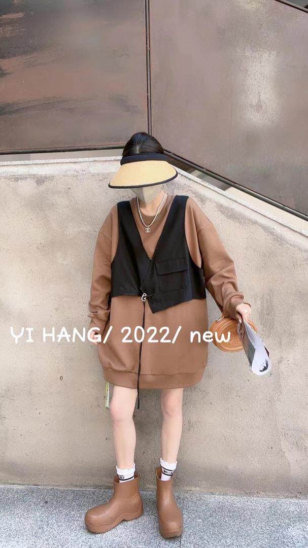 欧版假两件卫衣，女装卫衣/绒衫，一杭