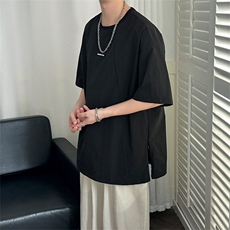 2024主推-速干短袖T恤潮牌设计感五分袖上衣A351-AT2494-P38，男装T恤，电商A351