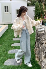 杏色蕾丝刺绣短款外套女2025秋季新款独特设计感超好看小个子上衣，女装短外套，2C285
