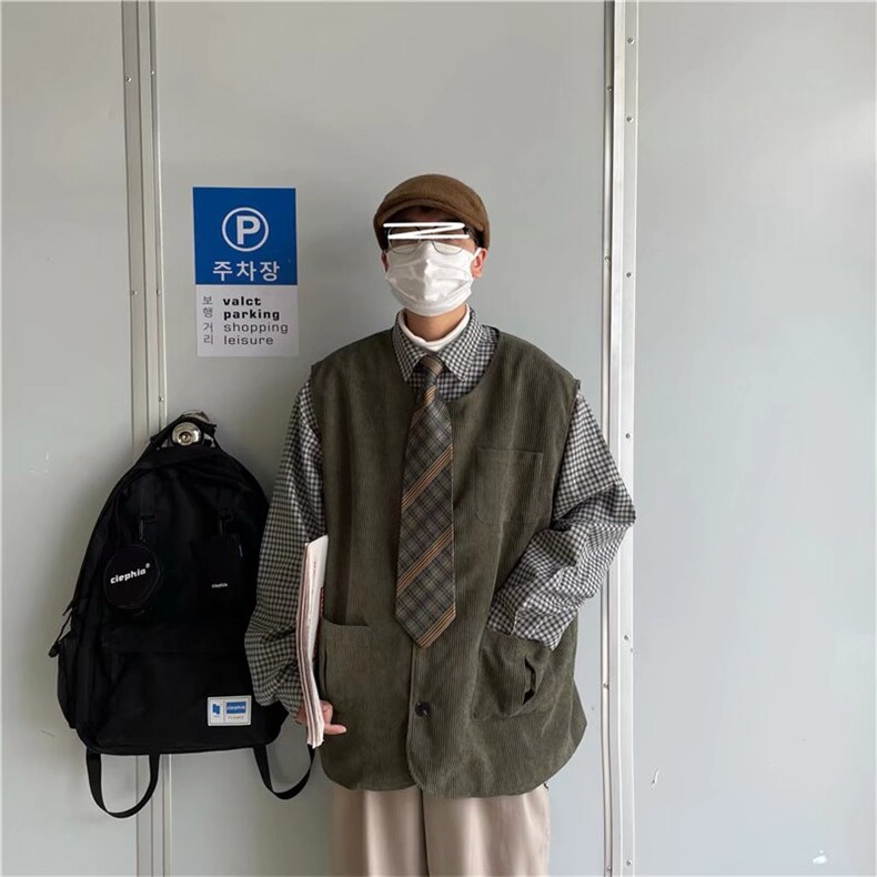 MM369-P40复古潮牌宽松潮机能风多口袋工装马甲休闲坎肩,男装工装外套,星座617A-2