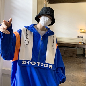 特P53控98cityboy酒店大口袋工装机能套头笑脸连帽夹克卫衣XWY221图片