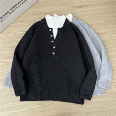 1506-1/MLR3101/P69高质量潮牌男女同款高龄毛衣宽松时尚百搭，男装针织衫/毛衣，星座1506-1