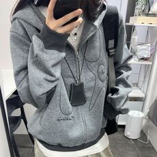 【有货】DXQ147-批65原版做法纯棉华棉复合320克字母刺绣连帽卫衣，男装卫衣，星座603-2