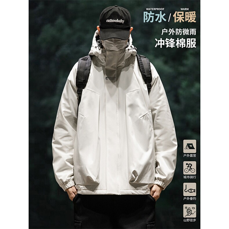 户外防水棉服DT2251-TP110控价158冬季防水棉衣字母印花外套男,男装棉衣,电商A102-1