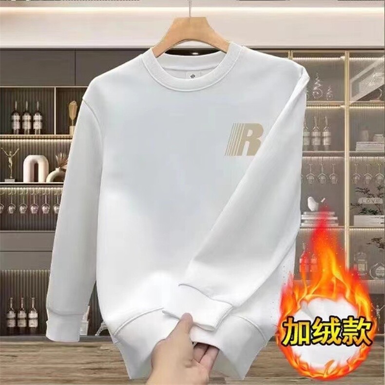 春秋冬华棉卫衣男女圆领宽松范学生情侣款韩版ins港风潮流上图片