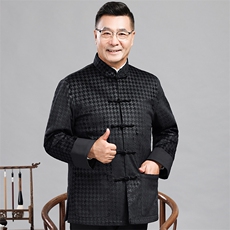长期货中老年唐装棉服男装风雪尼尔加棉中式盘扣套装爷爷棉衣，男装棉衣，钱塘723