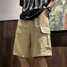 纯色小众休闲百搭裤子男2023夏季新款纯色可拆一裤两穿情侣-AK102，男装休闲裤，星座601-2