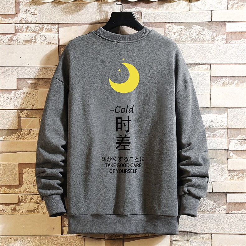 S6047-P28加绒款-P33秋季圆领卫衣男大码韩版宽松长袖外套砖墙,男装卫衣,电商A040A