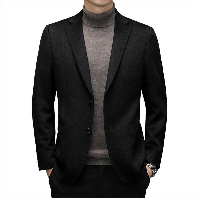 CK6667钱塘2020-2商务休闲百搭冬季厚款中年男士毛呢外套P350,男装毛呢大衣,钱塘207-2