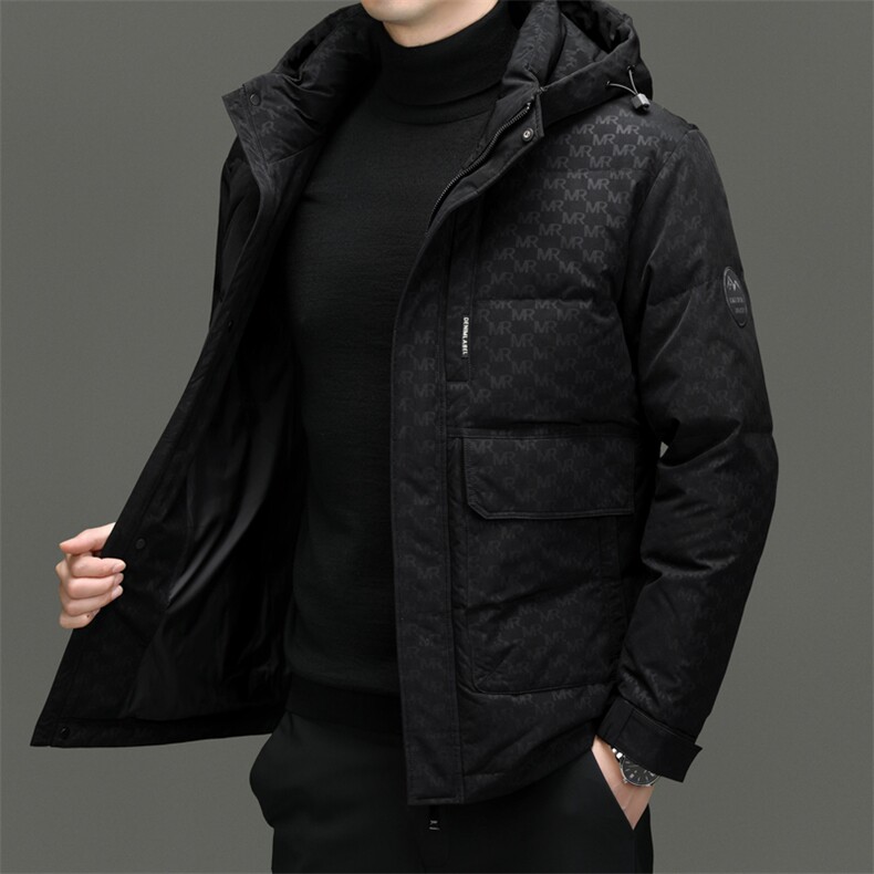DF23102钱塘2020-2新款冬季时尚百搭有帽简约中年男士羽绒服P303,男装羽绒服,钱塘207-2