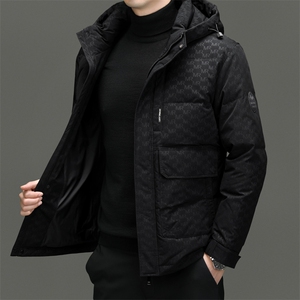 DF23102钱塘2020-2新款冬季时尚百搭有帽简约中年男士羽绒服P303
