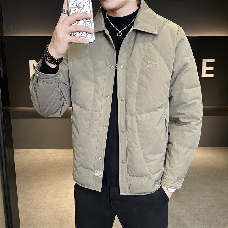 新标90简约风轻薄羽绒服轻奢老钱风男外套现货数据款Y2566-P195,男装羽绒服,电商A237