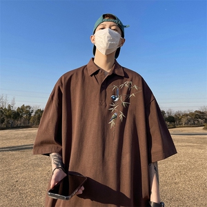 支持得物品质配合二开 珠地网眼透气宽松短袖T恤翻领POLO衫 PL102图片