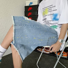 高街牛仔短裤男夏季五分裤H207P36，男装牛仔裤，星座1116-2