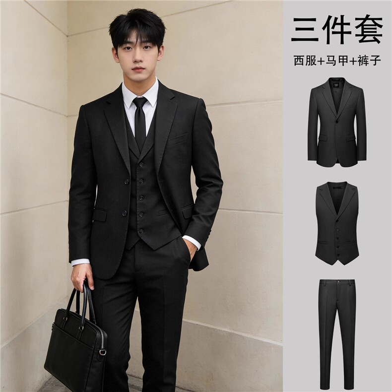 1506A/GW30+GK03+M010/P60英伦风绅士韩版抗皱轻奢西服套装图片
