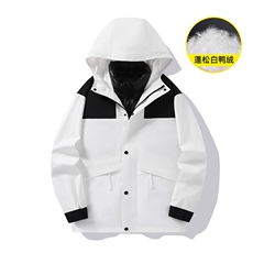 Y5961-P238S-6XL90白鸭绒情侣冬季户外可脱卸三合一羽绒服，男装羽绒服，星座109