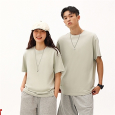40支双纱珠地230克11色S-3XL棉男女款T恤，男装T恤，星座301D-4(原星座1004-4）
