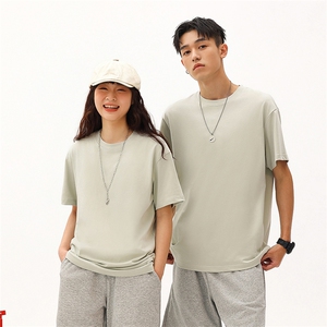 40支 双纱珠地230克 11色S-3XL 棉 男女款T恤图片