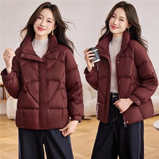 现货简约通勤2025年冬季白鸭绒羽绒服，女装羽绒服，木橙西子