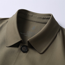 夹克衫男士2023春季新款商务翻领纯色外套中青年休闲爸爸装，男装夹克，电商B212（原钱塘6029）