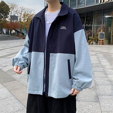 春季痞帅外套男ins高街潮牌港风日系韩版潮流宽松夹克JK044-P52，男装夹克，星座308B-1
