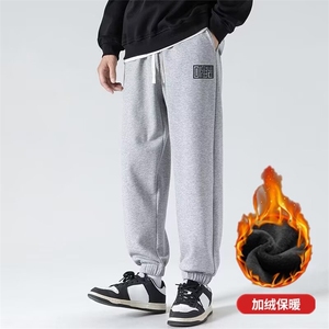 黑色卫裤男春款2026新款运动裤男款裤子潮牌男士束脚休闲长裤图片