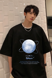 麂皮绒短袖t恤男大码半袖男 JD82241-P25图片
