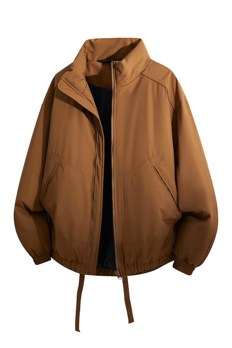 冬季美拉德立领棉服潮流百搭纯色棉衣撞色棉服外套HY8822-P75,男装棉衣,星座610B-1