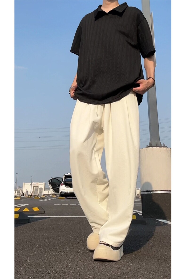 夏季冰丝速干休闲长裤宽松阔腿山本裤A529特P32控58,男装休闲裤,电商A309