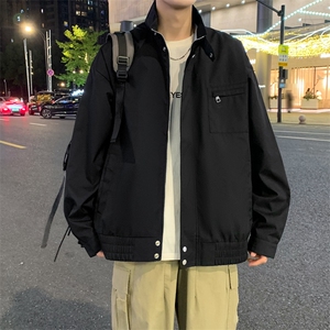 美式复古春季立领棒球服防水休闲夹克工装外套男A406 JK3505 P75图片