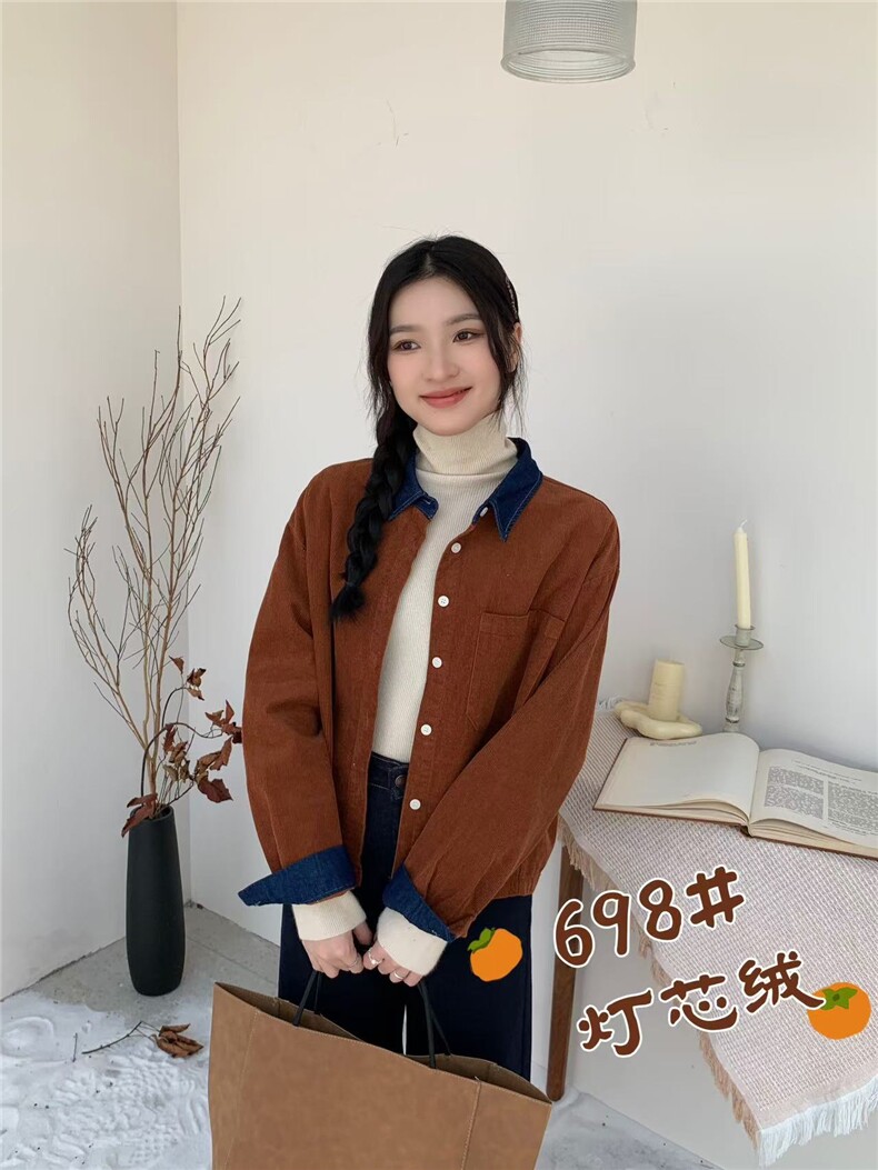 2025时尚简约百搭款衬衫长袖女显瘦图片