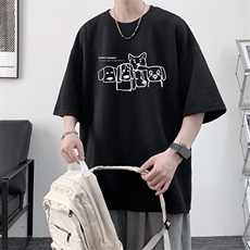麂皮绒短袖t恤男大码半袖男JD82404-P25，男装T恤，电商A040