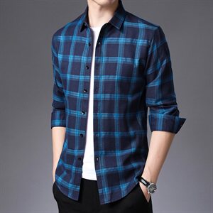 BJ2008衬衫2021春秋季新款长袖衬衫男韩版T恤衫商务休闲男装P50图片