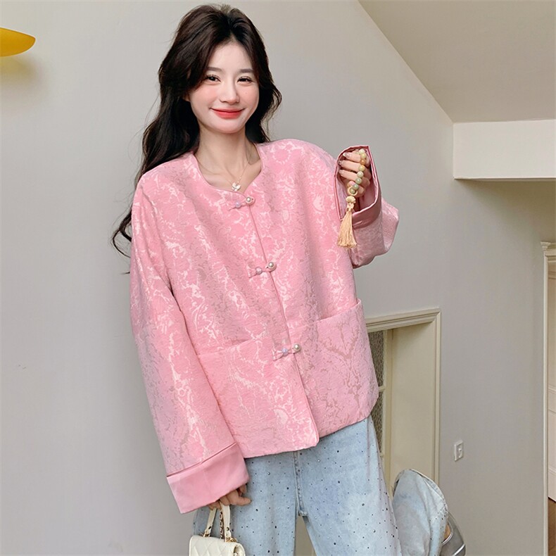 现货2D078-F8132-P155K238粉风短外套,女装短外套,2D078