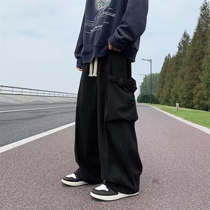 美式伞兵机能工装裤男秋冬季冲锋裤直筒裤子ins高街休闲K128-p40图片