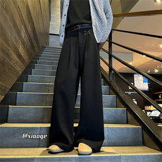 XZ616春季重磅打褶马吉拉宽松设计感休闲长裤TY1176P65控78，男装休闲裤，星座512A（原616）