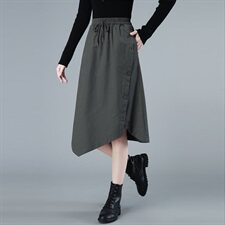 2021春秋款新品纯棉休闲半身裙300款，女装半身裙，秋牧寒烟