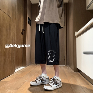 冰丝七分裤男大码速干短裤男五分裤 酒店风风格 QK72339-P25图片