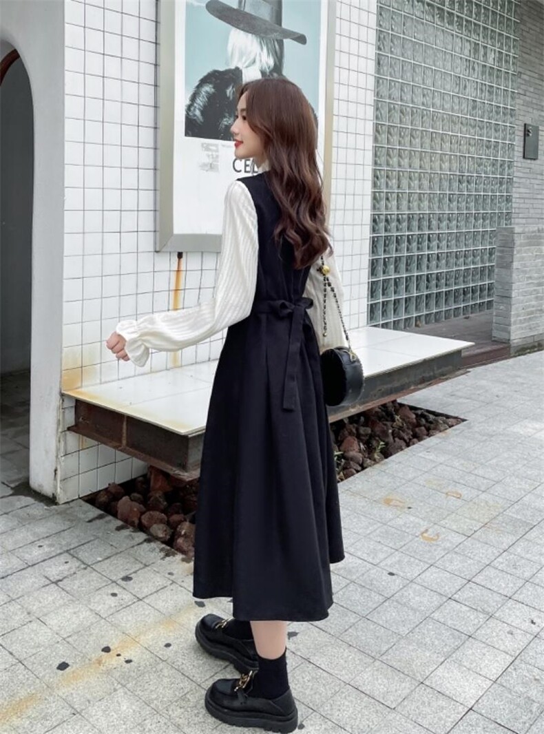 冬款现货内搭连衣裙，女装连衣裙，欧蔓意