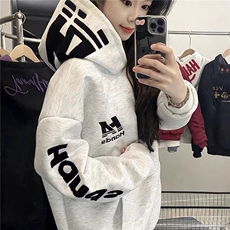 【004】工休闲刺绣后包领纯棉华棉复合卫衣女A079-W7879-P56，男装卫衣，电商A079