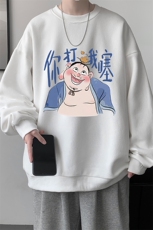 圆领卫衣男超大码胖子肥佬大号长袖t恤S6437-P28，男装T恤，电商A040