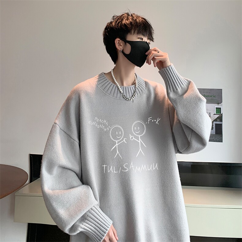 半高领毛衣男士大码针织衫男毛线衣男M18302-P45加绒款-P65,男装针织衫/毛衣,电商A040